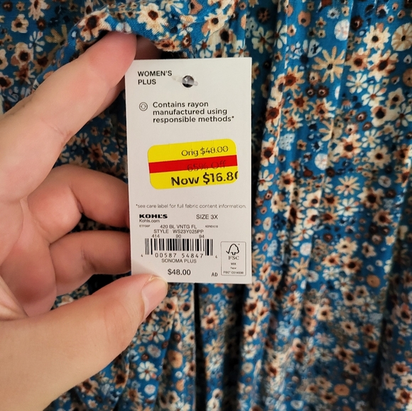 Sonoma Goods For Life® Wrap Ruffle Maxi Skirt NWT - Picture 3 of 9